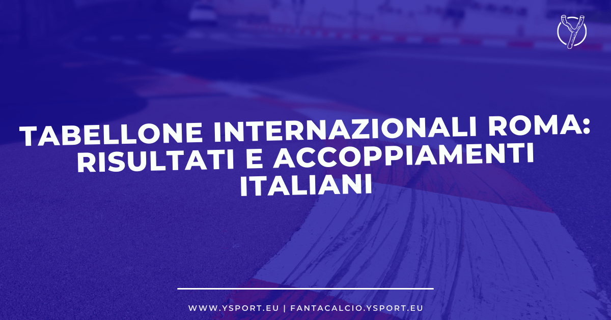 Tabellone Internazionali Roma 2022: risultati e accoppiamenti italiani