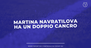Martina Navratilova doppio cancro seno gola malattia