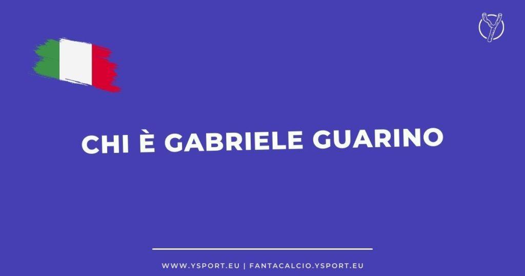 Chi è Gabriele Guarino dell'Italia U20 Dove Gioca Wiki Età Altezza del Giocatore
