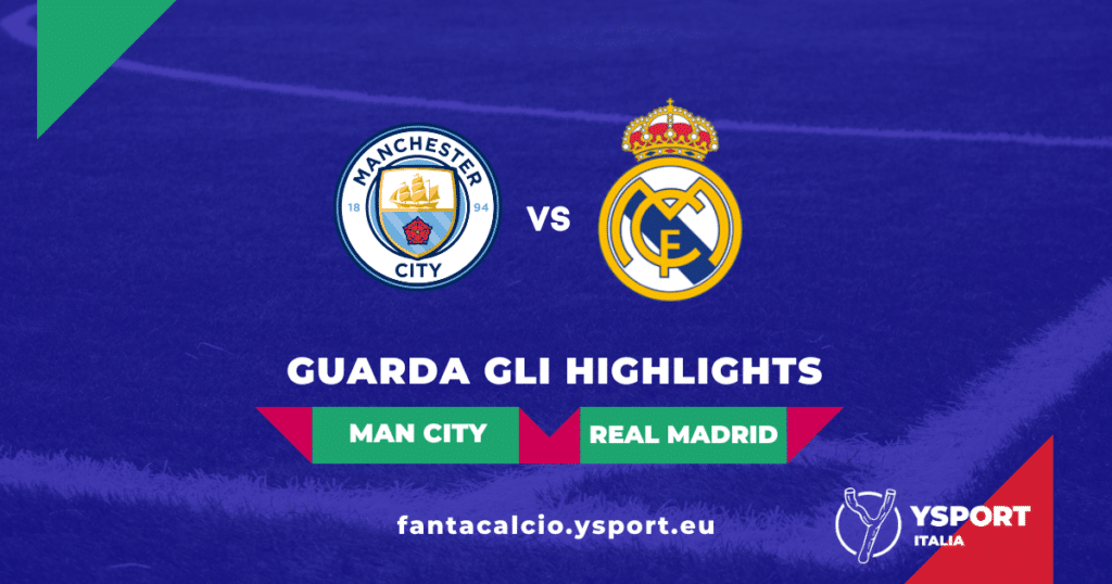 Highlights Manchester City-Real Madrid Video Gol con Telecronaca Piccinini e Ambrosini (Semifinale Ritorno Champions League 2023)